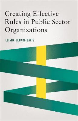 Creating Effective Rules in Public Sector Organizations - Public Management and Change series (Paperback)