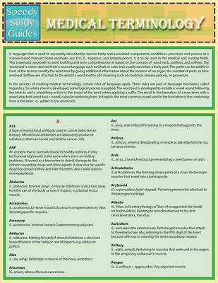 Medical Terminology (Speedy Study Guides) (Paperback)