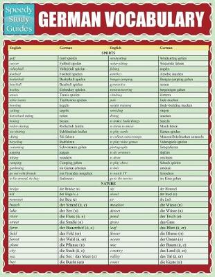 German Vocabulary (Speedy Study Guides: Academic) (Paperback)