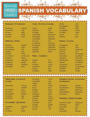 Spanish Vocabulary (Speedy Study Guides: Academic) (Paperback)