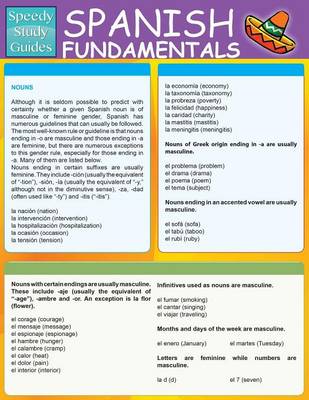 Spanish Fundamentals 1 (Speedy Study Guides: Academic) (Paperback)