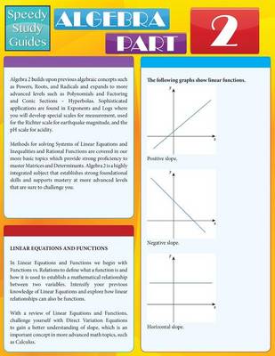 Algebra Part 2 (Speedy Study Guides: Academic) (Paperback)