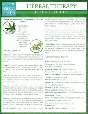Herbal Therapy Cheat Sheet (Speedy Study Guides: Academic) (Paperback)