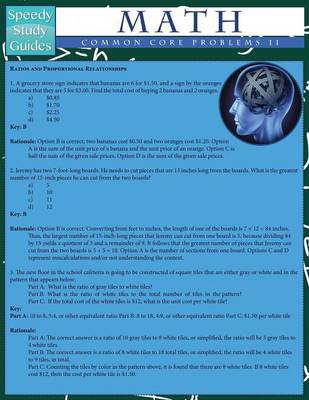 Math Common Core Problems II (Speedy Study Guides: Academic) (Paperback)