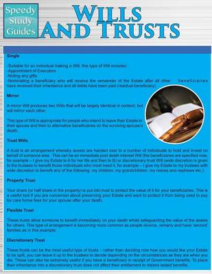 Wills and Trusts (Speedy Study Guides: Academic) (Paperback)