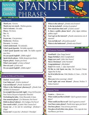 Spanish Phrases (Speedy Study Guides: Academic) (Paperback)