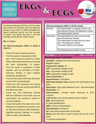 EKGs and Ecgs (Speedy Study Guides: Academic) (Paperback)