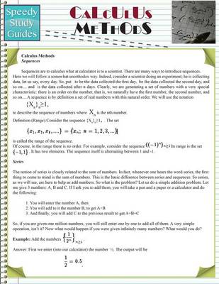 Calculus Methods (Speedy Study Guides: Academic) (Paperback)