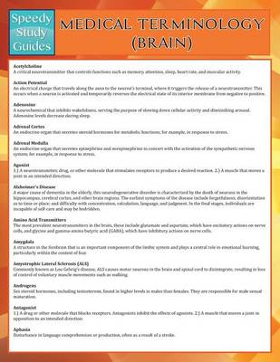 Medical Terminology: Brain (Speedy Study Guides) (Paperback)