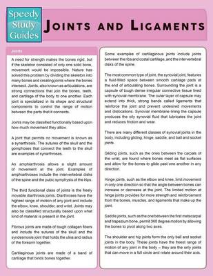 Joints and Ligaments (Speedy Study Guide) (Paperback)