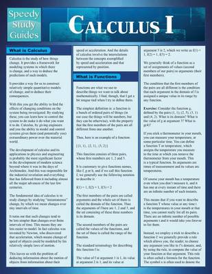 Calculus 1 (Speedy Study Guides) (Paperback)
