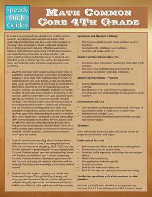 Math Common Core 4th Grade (Paperback)