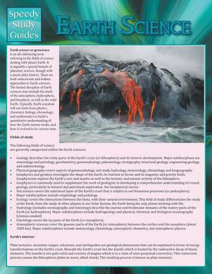 Earth Science (Speedy Study Guide) (Paperback)