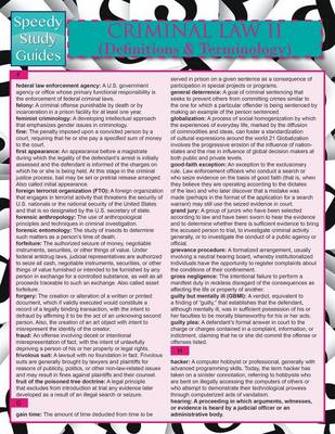 Criminal Law II (Definitions and Terminology) (Speedy Study Guide) (Paperback)