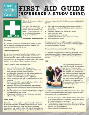 First Aid Guide (Reference & Study Guide) (Speedy Study Guide) (Paperback)