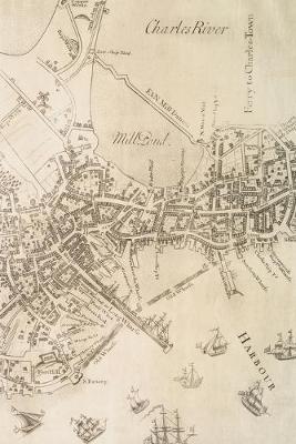 1722 Map of Boston: A Poetose Notebook / Journal / Diary (50 pages/25 sheets) - Poetose Notebooks: Boston (Paperback)