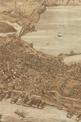 1876 Bird's Eye View Map of the City of Portland, Maine: A Poetose Notebook / Journal / Diary (50 pages/25 sheets) - Poetose Notebooks: Boston (Paperback)