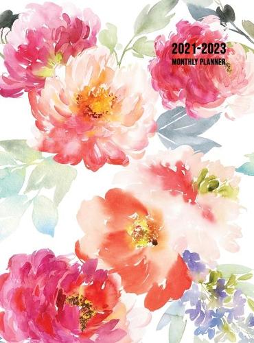 2021-2023 Monthly Planner: Large Three Year Planner with Floral Cover (Volume 1 Hardcover) (Hardback)