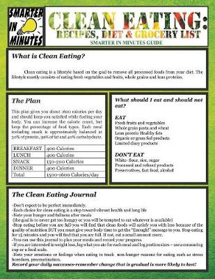 Clean Eating: Recipes, Diet & Grocery List (Paperback)