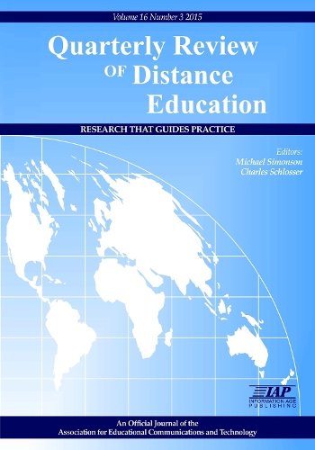 Quarterly Review of Distance Education: Volume 16, Number 3, 2015 (Paperback)