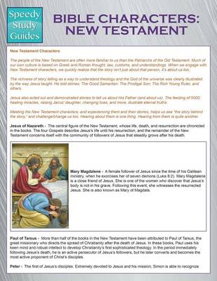 Bible Characters: New Testament (Speedy Study Guides) (Paperback)