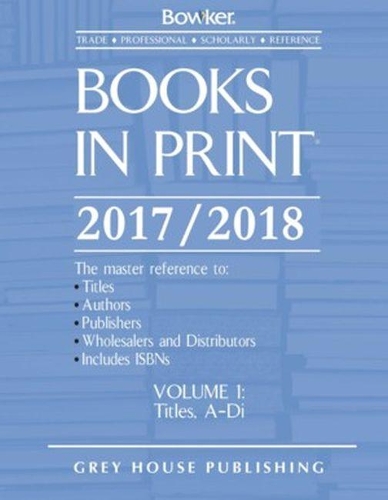 Books in Print, 2017-18: 7 Volume Set (Hardback)