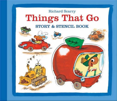 Things That Go Stencil Book (Spiral bound)