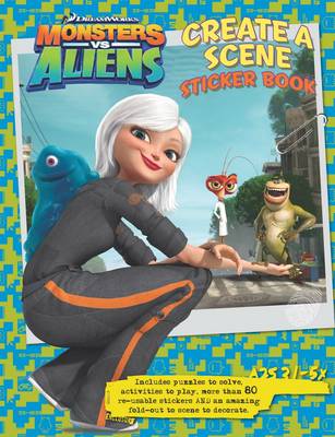 Monsters Vs Aliens Create a Scene Sticker Book (Paperback)