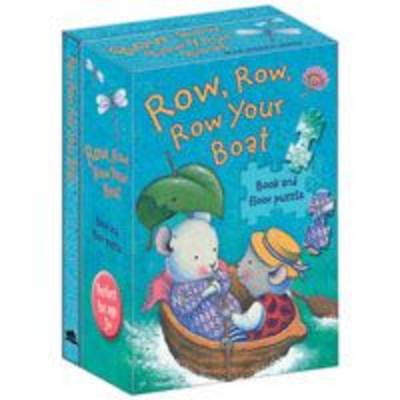 Row, Row, Row Your Boat - Nursery Songs Book & Floor Puzzle (Board book)