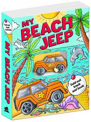 My Beach Jeep Fold-out Track Book (Board book)