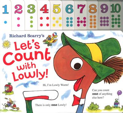 Richard Scarry: Let's Count with Lowly: Tabbed Board Book (Board book)