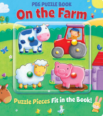 Peg Puzzle Book - On the Farm (Board book)