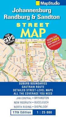 Street Map Johannesburg, Randburg & Sandton (Sheet map, folded)