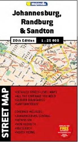 Street map: Johannesburg, Randburg & Sandton (Sheet map, folded)