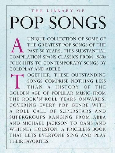 Omnibus Press The Library Of Pop Songs