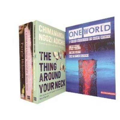 Chimamanda Ngozi Adichie Collection: Thing Around Your Neck, Half of a Yellow Sun, Purple Hibiscus, One World: a Global Anthology of Short Stories (Paperback)
