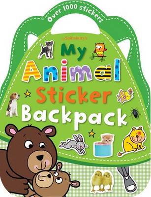 Animals Sticker Backpack - Shaped Sticker Books (Paperback)