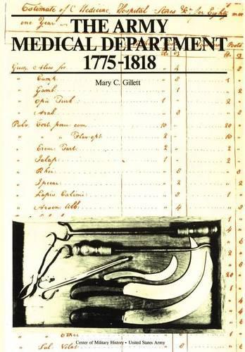 The Army Medical Department, 1775-1818 (Paperback)