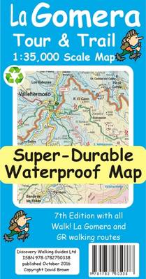 La Gomera Tour & Trail Super-Durable Map (Sheet map, folded)