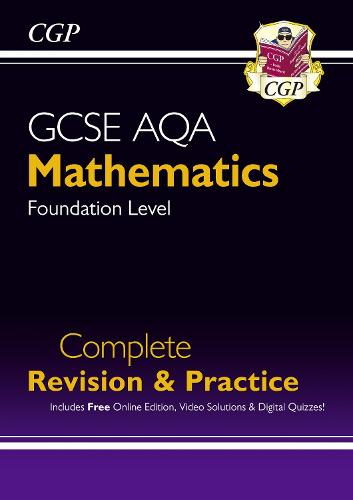 New 21 Gcse Maths Aqa Complete Revision Practice Foundation Inc Online Ed Videos Quizzes By Cgp Books Waterstones