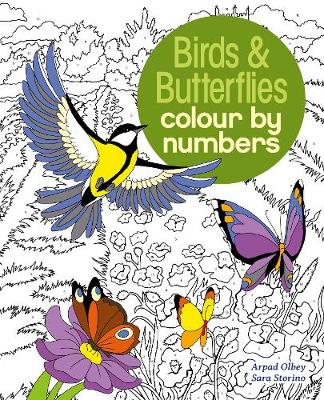Birds & Butterflies Colour by Number (Paperback)