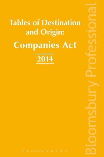Tables of Origins and Destinations: Companies Act 2014 (Paperback)