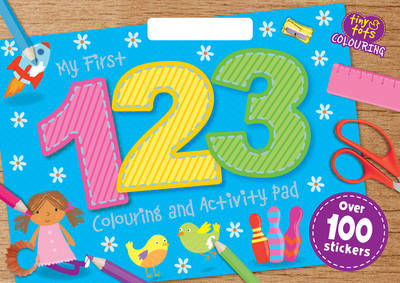My First 123 Colouring Activity Book - Tiny Tots A3 Colouring Pad (Paperback)
