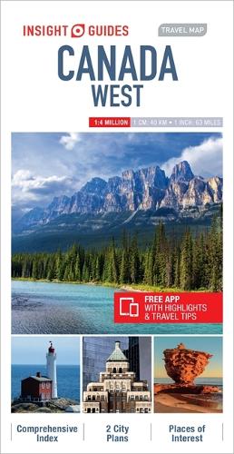Insight Guides Travel Map Canada West - Insight Travel Maps (Sheet map)