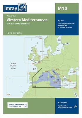 Imray Chart M10: Western Mediterranean - M Series M10 (Sheet map, folded)