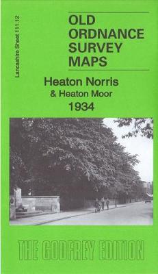 Heaton Norris & Heaton Moor 1934: Lancashire Sheet 111.12c - Old Ordnance Survey Maps of Lancashire (Sheet map, folded)