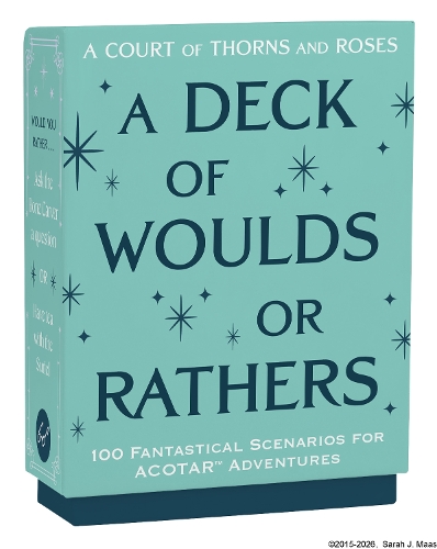 Chronicle Books A Court Of Thorns And Roses Official Deck, A Deck Of Woulds Or Rathers