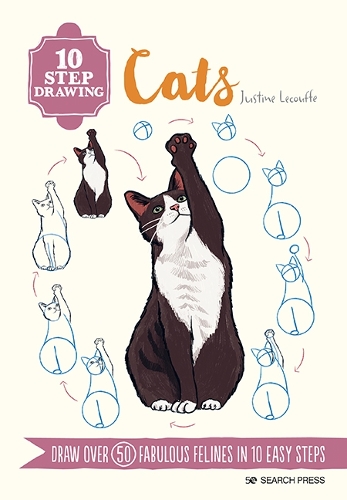 10 Step Drawing: Cats by Justine Lecouffe | Waterstones 10 Step Drawing: Cats by Justine Lecouffe | Waterstones