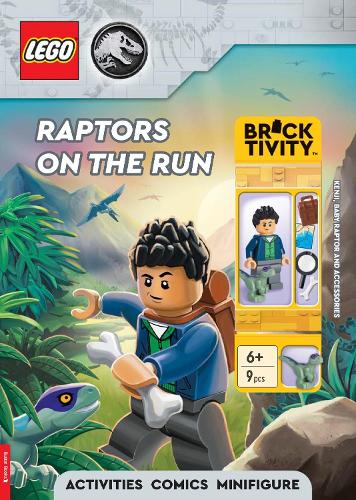 Michael O'Mara Books Ltd Lego® Jurassic World™, Raptors On The Run Activity Book (with Kenji Minifigure, Baby Raptor And Accessories)