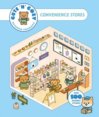 Thames & Hudson Ltd Cute 'n' Cozy Sticker Therapy, Convenience Stores